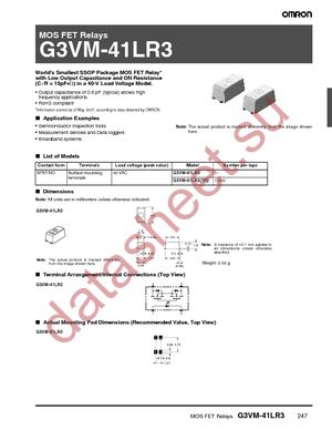 G3VM-41LR3 datasheet  